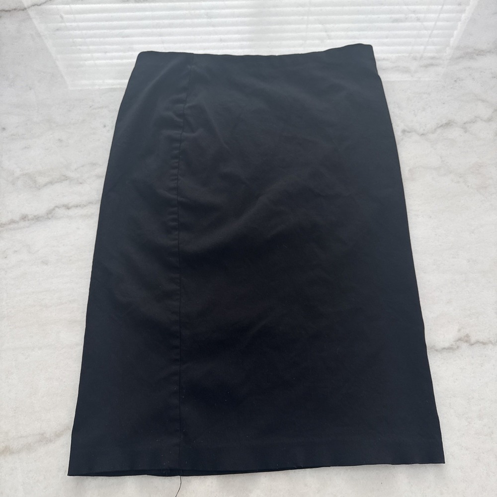 SAG HARBOR Black Skirt Career Sz M Y2K 90s EUC VTG